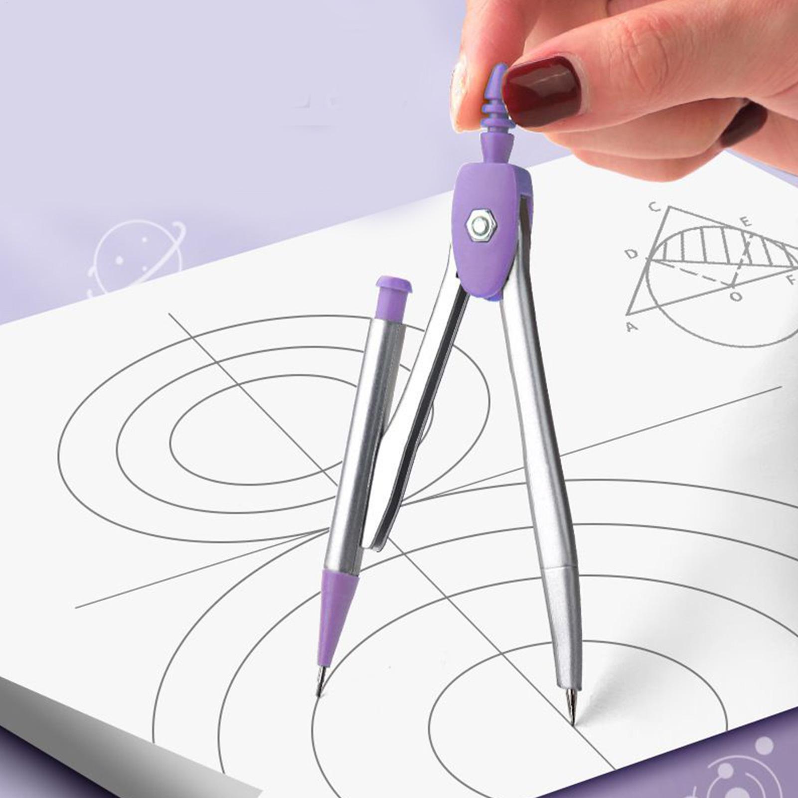 Compass Geometry Set - Juego geométrico para estudiantes, transportador escolar