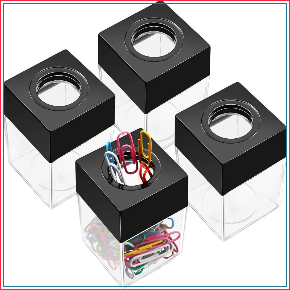 Paperclip Magnetic Set - Juego de 4 dispensadores de clips
