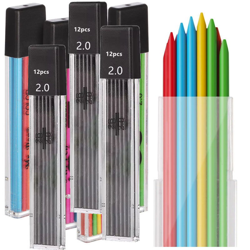 Mechanical Pencil Lead - Lápices mecánicos de 2,0mm, recambios de
