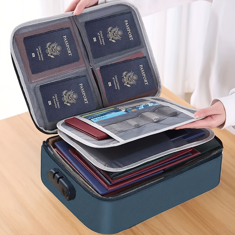 Portfolio Folder Zip - Bolsa de almacenamiento de archivos con