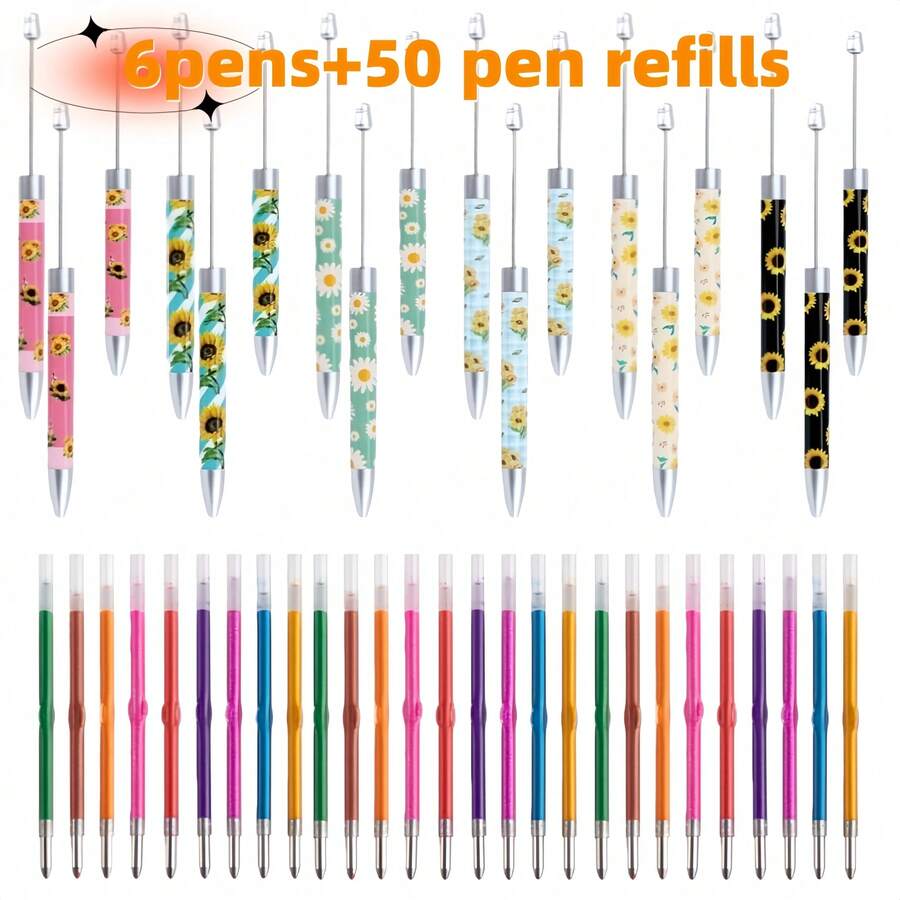 Total Stationery & Office Supply - 6 piezas de bolígrafos creativos con