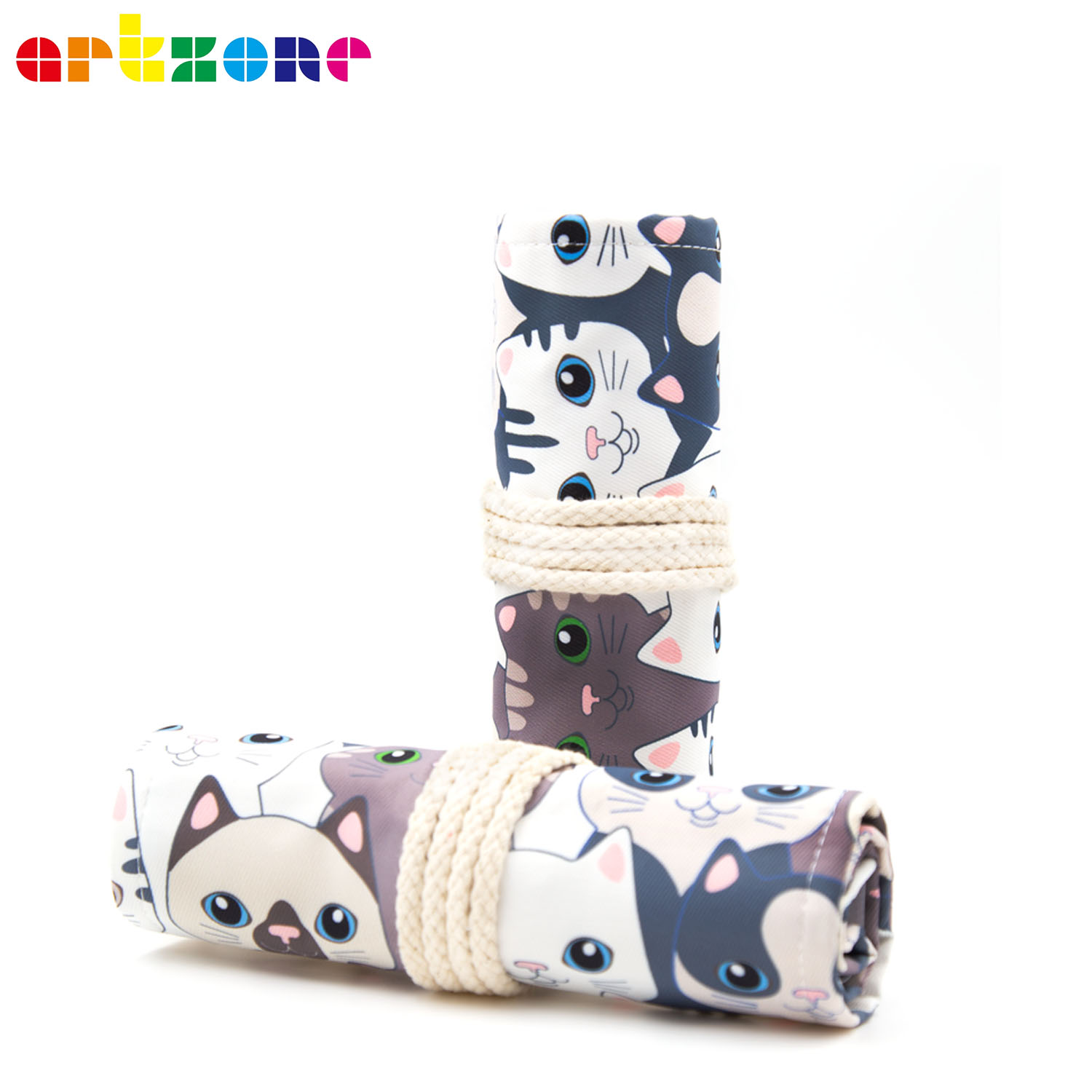 Pen Pouch Roll - Estuche de lápices de 48 agujeros,