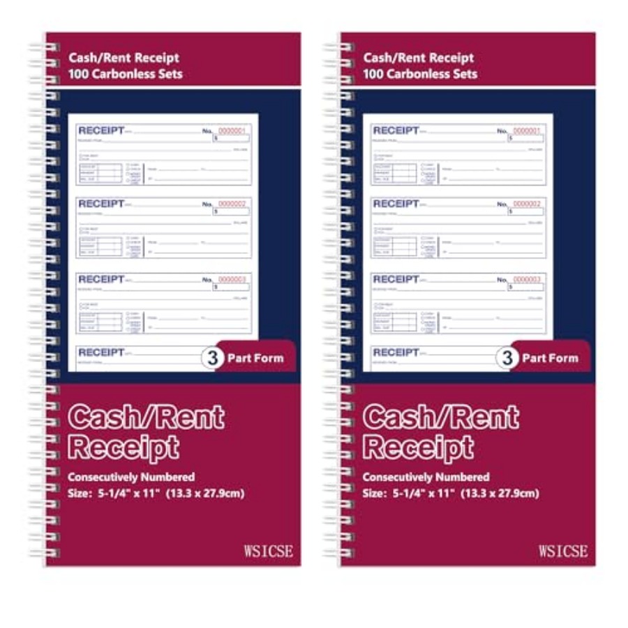 Carbon Copy Book - Paquete de 2 Libretas de Recibos