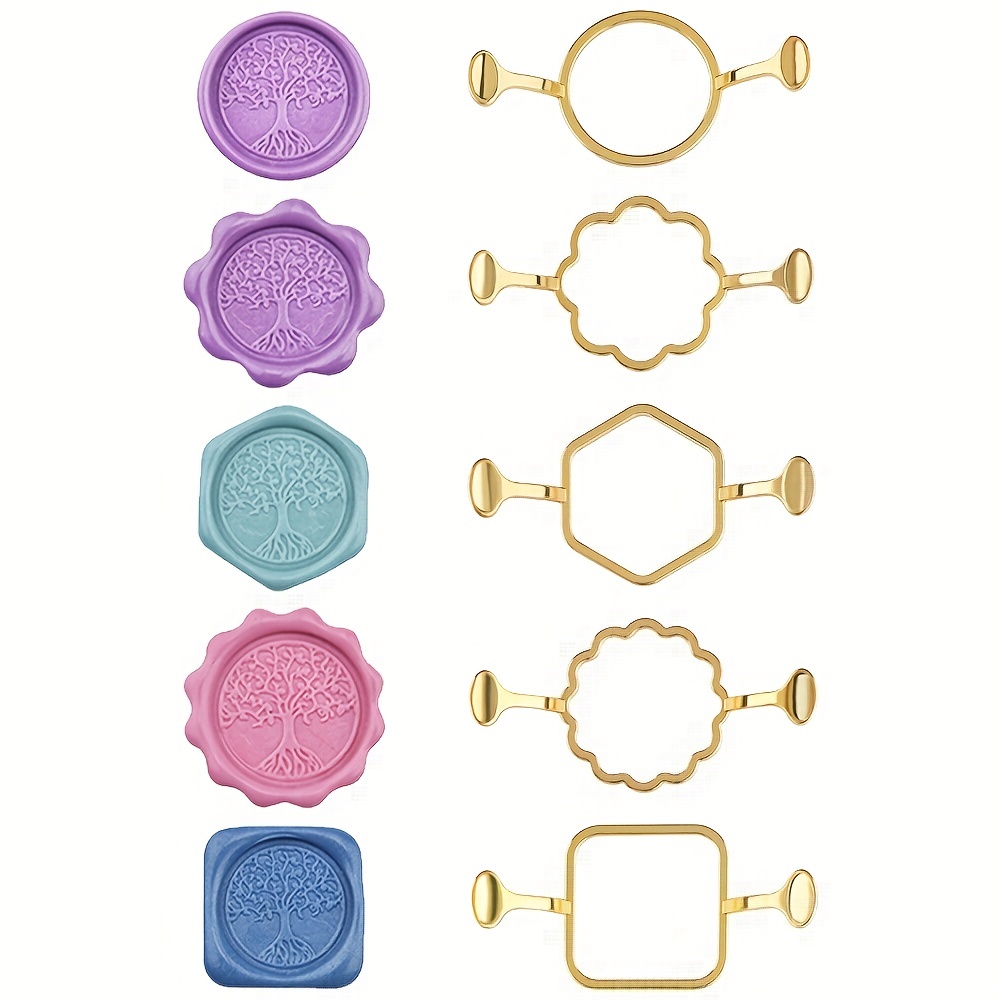 Wax Seal Stamp Kit - Paquete de 5 Kit de sello