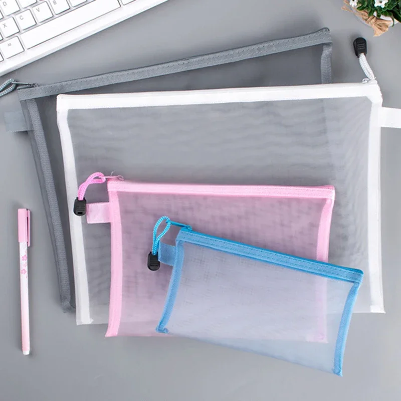 Portfolio Folder Zip - Bolsa de malla con cremallera A4/A5/A6,