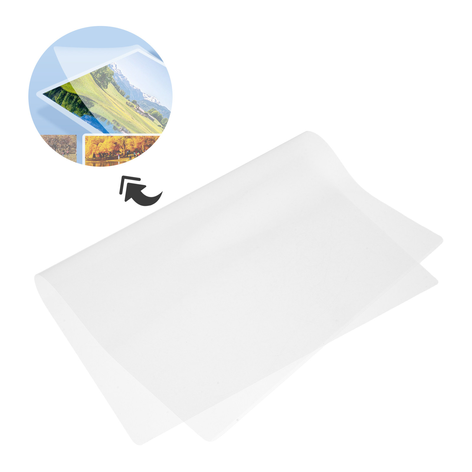 Document Laminator Pouch - 100 Fundas de Laminación A4, Película