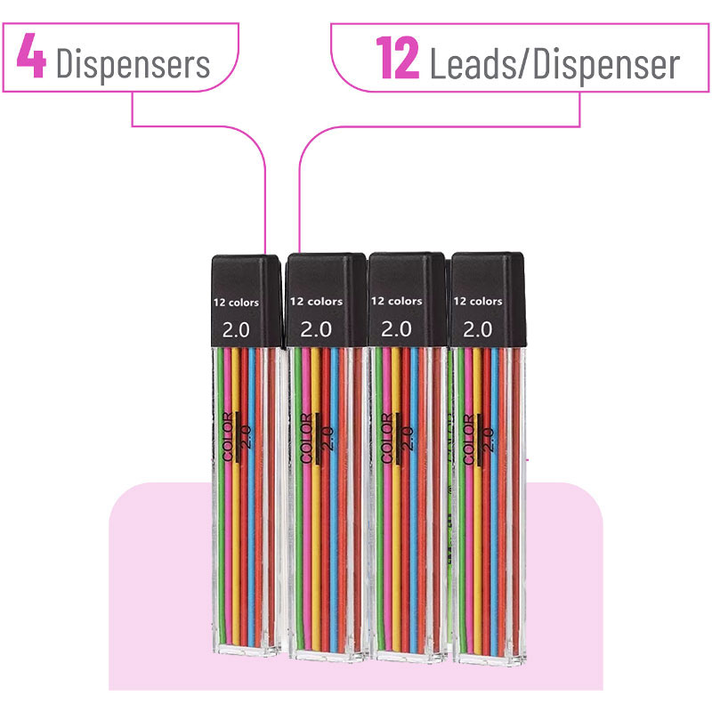 Lápices mecánicos de 2,0mm, re - Mechanical Pencil Lead reseña y precio