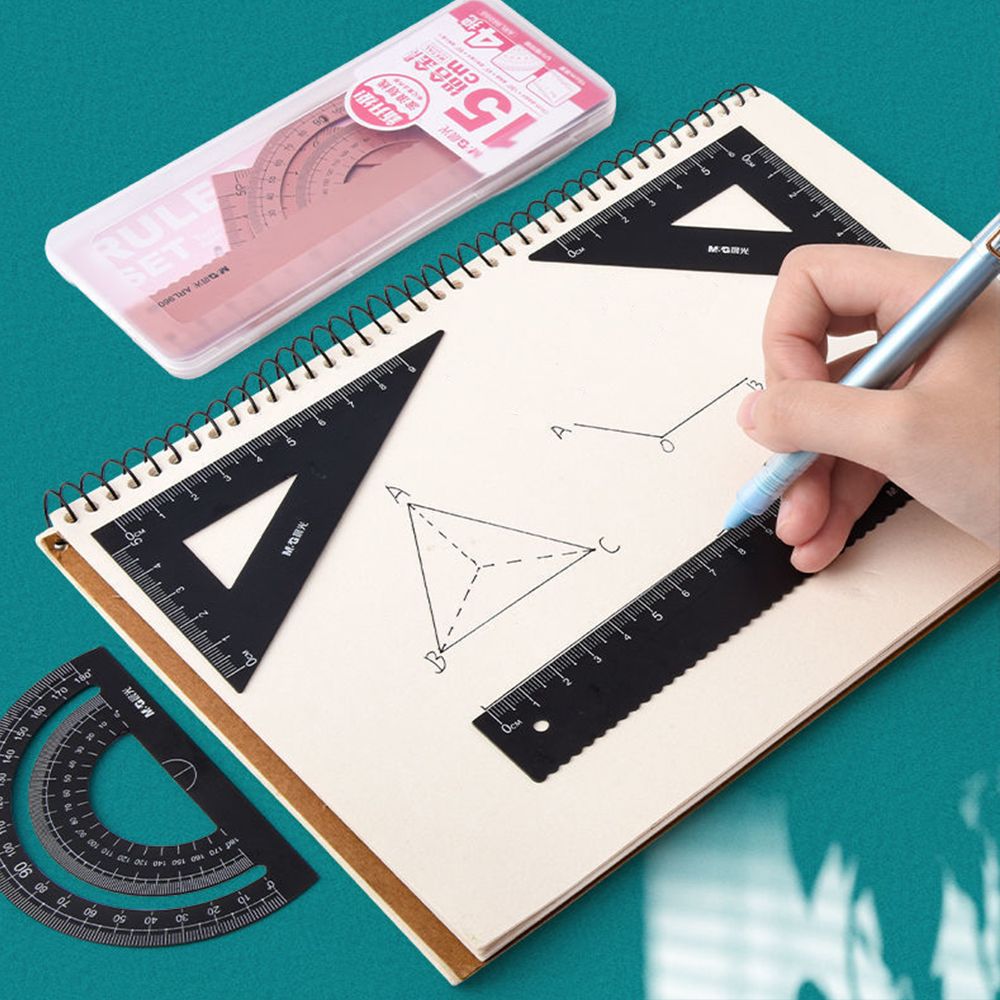 Juego de reglas de metal de al - Compass Geometry Set reseña y precio