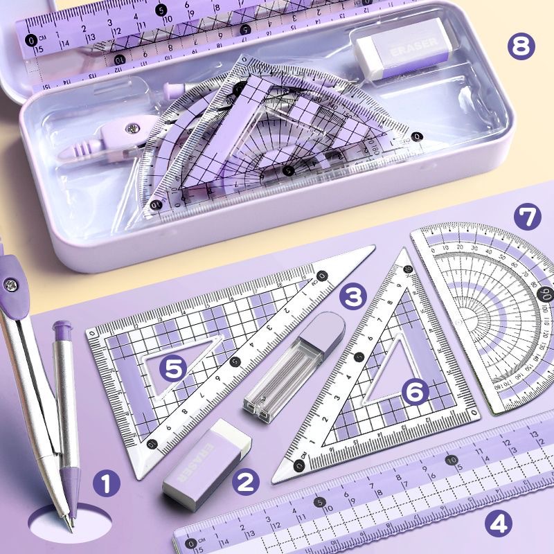 Juego de Reglas y Compás Profe - Compass Geometry Set reseña y precio