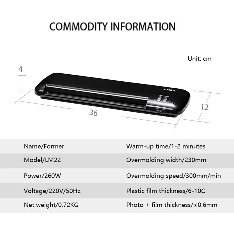 Excelente máquina laminadora A - Document Laminator Pouch reseña y precio
