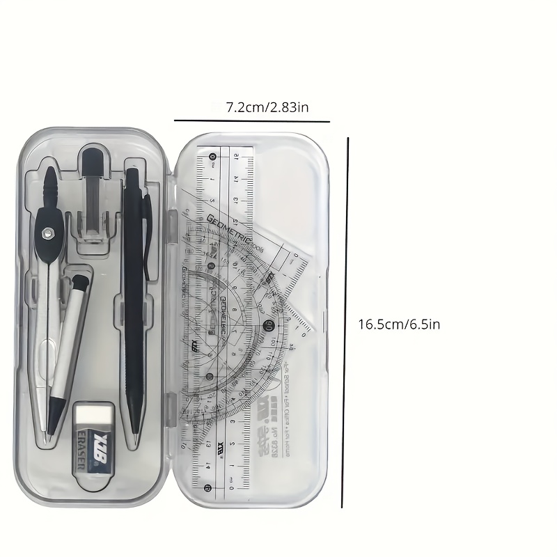 Kit de geometría matemática 8  - Compass Geometry Set reseña y precio