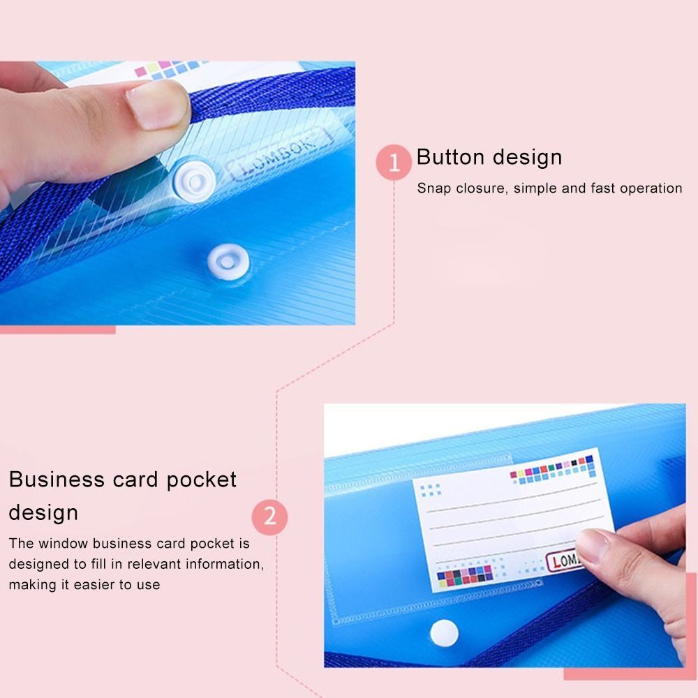 Carpeta de archivos con botón  - Stationery Warehouse reseña y precio