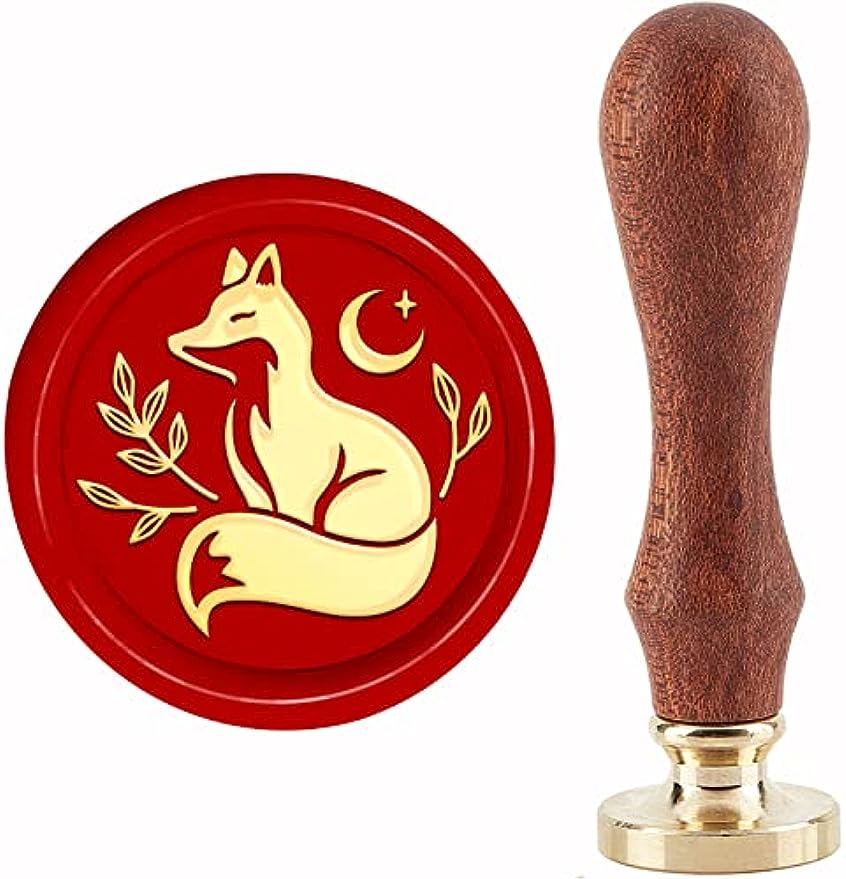 Sellos de cera Fox Moon, cabez - Wax Seal Stamp Kit reseña y precio