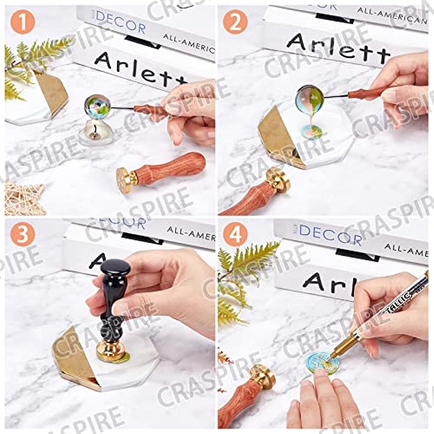Sellos de cera Fox Moon, cabez - Wax Seal Stamp Kit reseña y precio