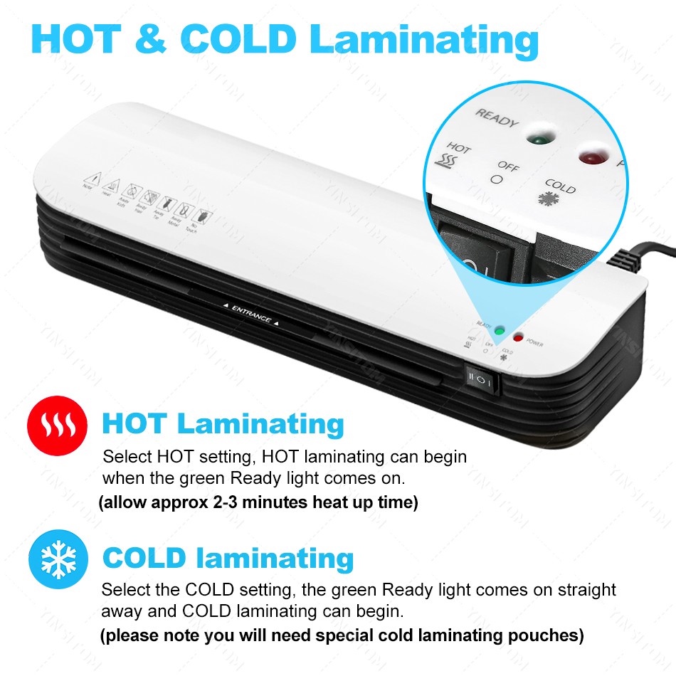 Máquina laminadora en frío y c - Document Laminator Pouch reseña y precio