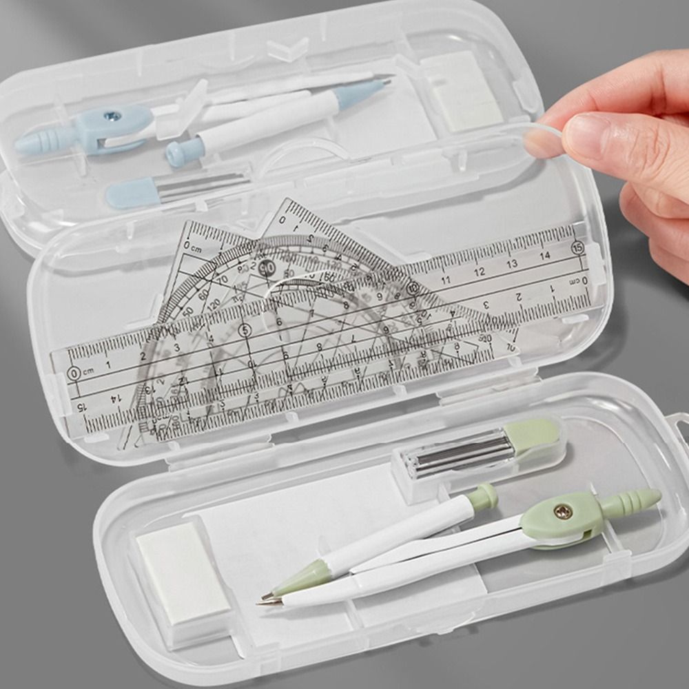 8 unids/set regla de plástico  - Compass Geometry Set reseña y precio