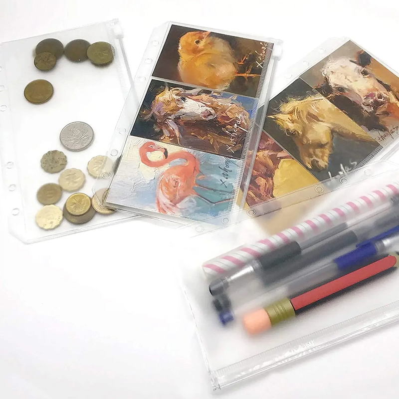 Nuevo Juego de 8 Bolsas de PVC - Portfolio Folder Zip reseña y precio