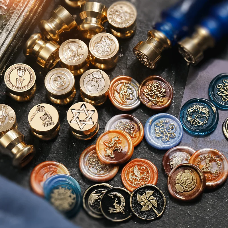 Sellos de cera con diseño de e - Wax Seal Stamp Kit reseña y precio