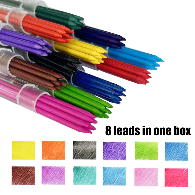 12 colores 2,0mm HB plomo reem - Mechanical Pencil Lead reseña y precio