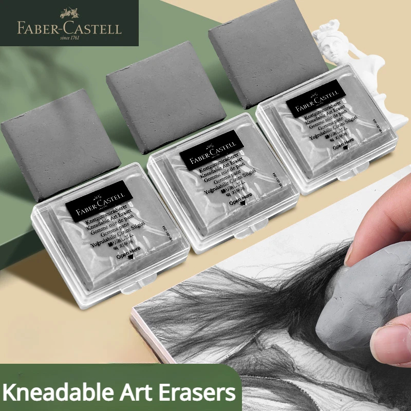 Faber-Castell 2 gomas de borra - Rubber Eraser Kneaded reseña y precio